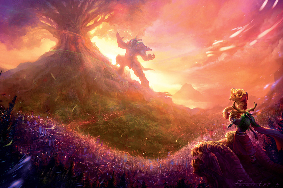 Archimonde greift Nordrassil am Hyjal an