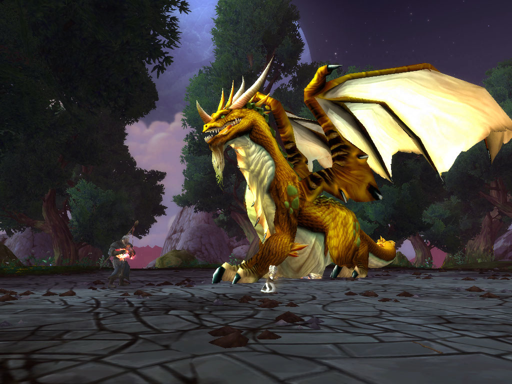 Kairozdormu in seiner Gestalt als bronzener Drache